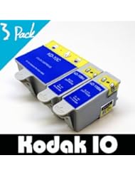 Office Product: 3 Pk Kodak #10 10 Black & Color Printer Ink Cartridges for Easyshare 5100 5300 5500 ESP 3 5 7 9 3250 5250 6150 7250 9250 - Unknown