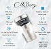 Stainless Steel Tumbler 30 Oz Cup, Double Wall Vacuum Insulation - Ice Cold Cooler Thermos Travel Mug, Keep Beverages Hot, No Sweat, BPA Free, Thermal Lid, Coffee Ebook Bonus, 10% Off Coupon by C&Berg