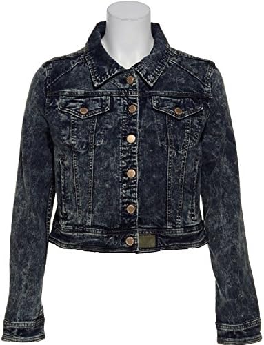 BRAND NAME Acid Wash Stretch Denim Jacket, LRG