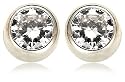 14k White Gold Bezel Set Diamond Stud Earrings (.20 cttw, J Color, 
I2 Clarity) (1/5 cttw)