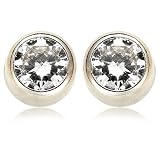 14k White or Yellow Gold Bezel Set Diamond Stud Earrings (.20 cttw, J Color, I2 Clarity) (1/5 cttw)