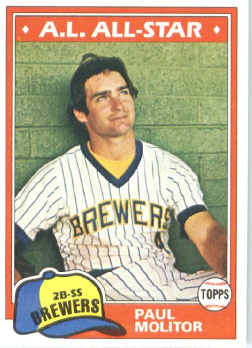 1981 Topps # 300 Paul Molitor Milwaukee Brewers Baseball Card