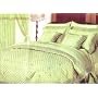 11pc Cotton fully stitched comforter set plus sheet sets, Queen, Beige