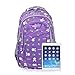 Vbiger Girl's & Boy's Backpack for Middle School Cute Bookbag Outdoor Daypack (Purple(bunny))