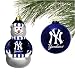New York Yankees Mini Blown Glass Ornament Set