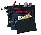 Custom Leathercraft 1100 Multi-Purpose Clip-on Zippered Poly Bags
