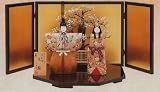 ひな人形 【真多呂】木目込 古今立雛・本金立雛 光雲立雛セット b151の画像