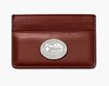 Florida Gators 1 2006 Year of the Gator (Sterling Silver) on Brown Leather Business Card / Credi