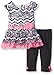 Little Lass Baby Girls' 2 Piece Capri Set Floral Zig Zag
