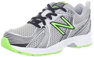 New Balance KJ554 Running Shoe (Little Kid/Big Kid),Black/Green,3 M US Little Kid