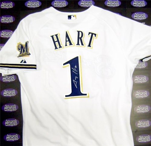 Corey Hart Autographed/Hand Signed MLB Baseball Jersey (Milwaukee Brewers) SIZE XL