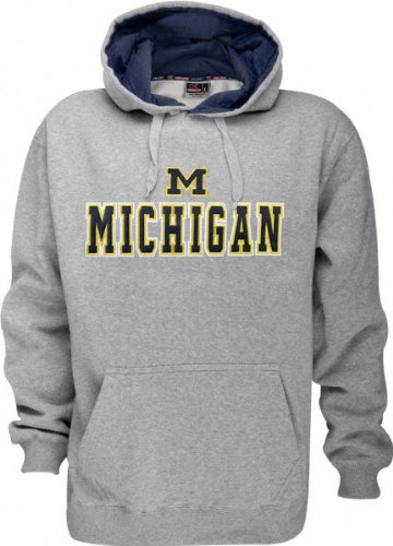 Buy Michigan Wolverines Automatic Fleece Grey Hooded Sweatshirt