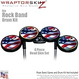 Ole Glory Skin by WraptorSkinz fits Rock Band Drum Set for Nintendo Wii, XB ....