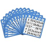 50 Blue Bingo Cards with Unique Numbers by Royal Bingo Supplies