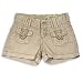 Short Sizes - Jade - Girls Woven Shorts, Beige (Size 12)