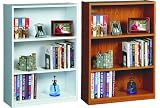 CD/DVD/VHS Books, Curios, Bookshelf Storage Rack in White Finish