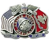 These Colors Dont Run Marine Pewter Belt Buckle
