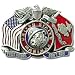 These Colors Dont Run Marine Pewter Belt Buckle Image