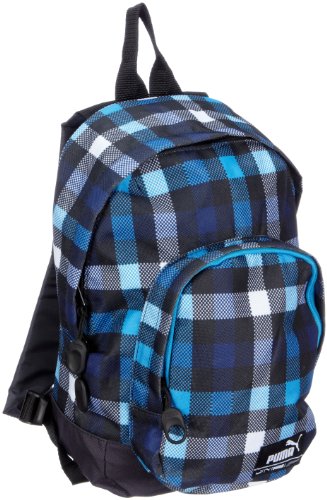 PUMA Kinder Rucksack Foundation Karo, dark navy-blue aster-check, S, 069116 02
