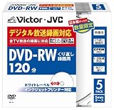 Victor �ǥ�����Ͽ���б� ������DVD-RW 2��® �ۥ磻�ȥץ�󥿥֥� 5�� [VD-W120PV5]