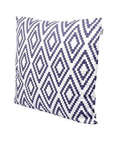 Glam Home Cuscino Aref Bianco/Blu