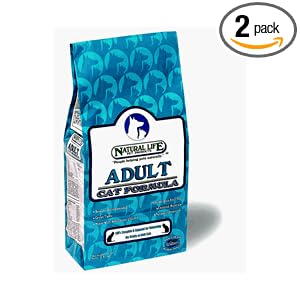 Natural Life Chicken Protein & Whole Grain Formula Cat Food Dry, 4-Pound (Pack of 2)