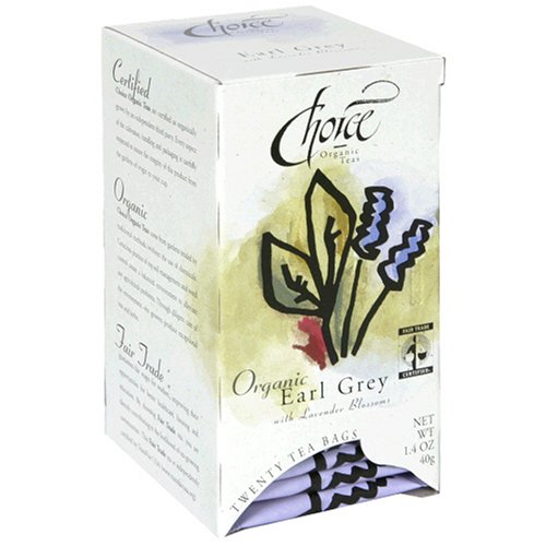 Choice Organic Earl Grey Tea with Lavender, 20-Count Box (Pack of 6) by Choice Organic