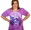 She-Shirt Scoop Neck Style T-Shirt with Loving Wolves Image Women's Sizing