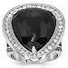14K White Gold Mens Diamond Pinky Ring with Black Diamonds 18.78 Ctw 14K White Gold Mens Diamond Pinky Ring with Black Diamonds 18.78 Ctw