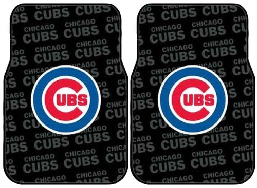 Front Car Truck SUV Rubber Floor Mats - Chicago Cubs - Pair