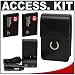Casio Exilim EX-CASE-30 Leather Case (Black) + (2) Spare NP-20 Battery Packs + Mini Battery Charger for Casio Exilim EX-S880, EX-S770, EX-Z75 &amp; EX-Z77 Digital Cameras