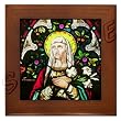 St Theresa on a Framed Tile