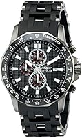 Invicta Sea Spider Men's Quartz Watch with Black Dial  Chronograph display on Black Stainless Steel Bracelet 1933