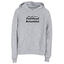 Sweatshirt Woman Heather Gray " Kiss Me, I Am Political Scientist Occupations