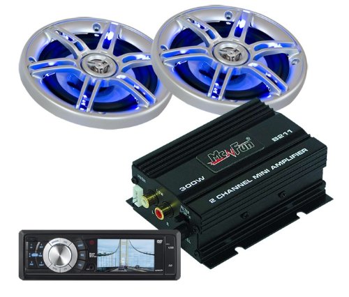 Car-Hifi-Set Verstärker Boxen Autoradio CAR-355