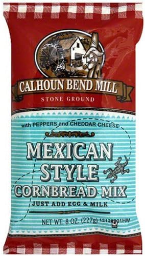 Calhoun Bend 601958 Mexican Style Cornbread Mix, 8 Ounce (Pack of 6)