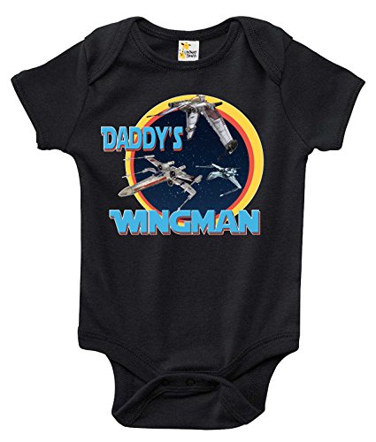 Daddy's Wingman One-piece Baby Bodysuit Cute Baby Clothes for Boys and Girls
