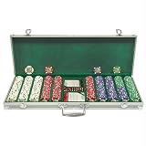 U.S. Army Seal 500 Poker Chips in Aluminum Case