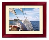 Polaroid XSU-01030E  10 Wood Digital Photo Frame -  Cherry/Cream