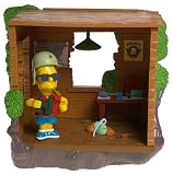 The Simpsons Series 12 Playset Barts Treehouse with Military Bart