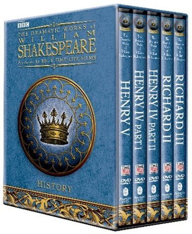 CD-Charts  DVD : BBC Shakespeare Histories (Henry IV Parts 1 and 2, Henry V, Richard II, Richard III) DVD Giftbox