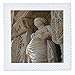 3dRose qs_51686_1 Statue-Sophia, Goddess, Wisdom, Celcus, Ephesus, Roman God, Ruins, Roman Mythology-Quilt Square, 10 by 10-Inch
