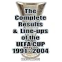 The Complete Results and Line-ups of the UEFA Cup 1991-2004