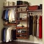 John Louis Home JLH-526 Deluxe 16-Inch Deep Closet Shelving System, Red Mahogany