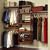 John Louis Home JLH-526 Deluxe 16-Inch Deep Closet Shelving System, Red Mahogany