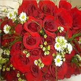 One Dozen Red Roses with Vase