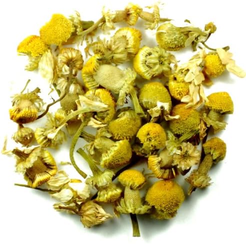 Whole Flowers Egyptian Chamomile herbal tea with Bamboo Infuser, 35 Servings Canister