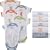 Luvable Friends 5-Pack Sayings Bodysuits - White