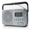 Coby World Band AM/FM/Shortwave Radio with Digital Display CX39, Silver
