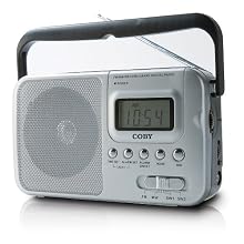 COBY CX39 Portable AM/FM/SW1/SW2 Band Radio with Digital Display
